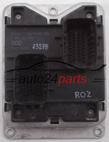 KOMPUTER STEROWNIK SILNIKA FIAT BRAVO BOSCH 0 261 204 578, 0261204578, 00467374720 - 13278, 13839
