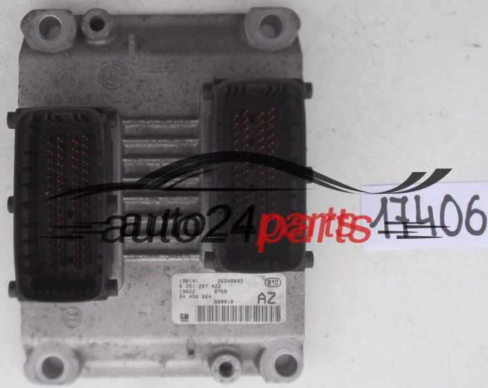 CALCULATEUR MOTEUR OPEL AGILA 1.0 Z10XE BOSCH 0 261 207 422,  GM 24 456 864 AZ, 24456864