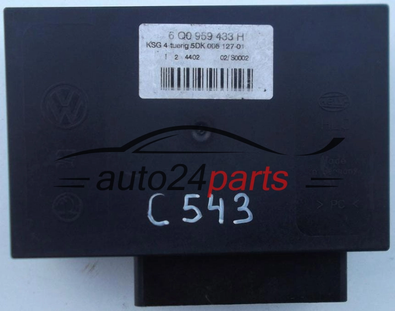 CENTRALKA MODUL STEROWNIK KOMFORTU VOLKSWAGEN SEAT SKODA HELLA 5DK 008 127-01