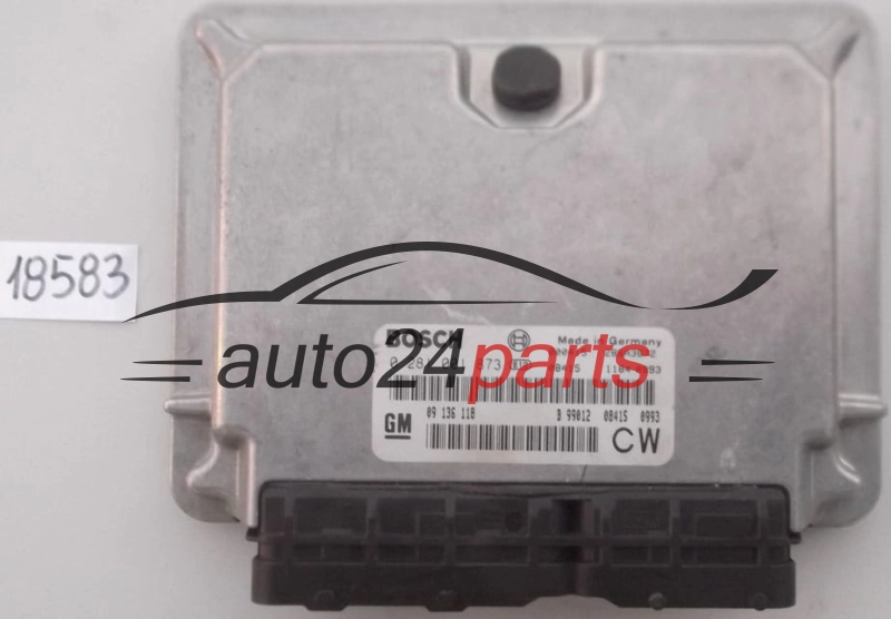 KOMPUTER STEROWNIK SILNIKA OPEL VECTRA B 2.0 DTI BOSCH 0 281 001 873, 0281001873, 09 136 118, 09136118, CW