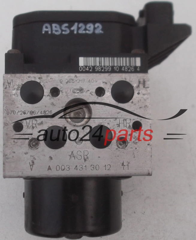 BOMBA HIDRAULICA Y CENTRALITA ABS MERCEDES E230 W210 BOSCH 0 265 217 401, 0265217401, A 003 431 30 12 H, A0034313012, 0 130 108 068, 0130108068 