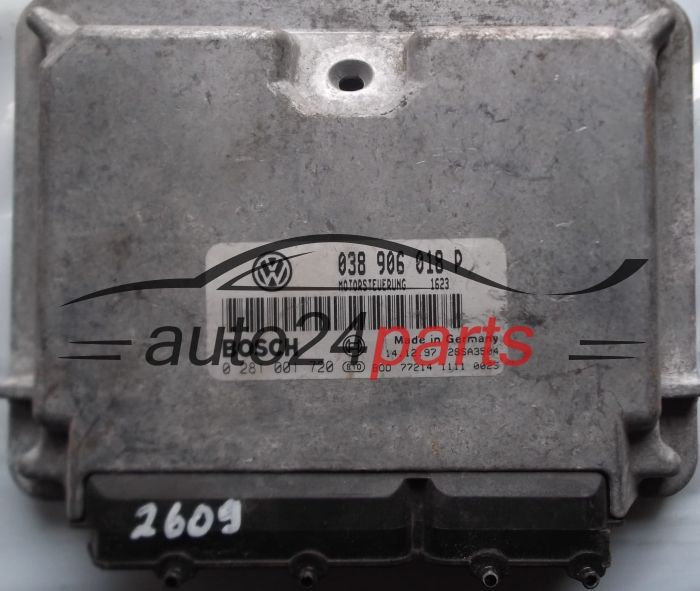KOMPUTER STEROWNIK SILNIKA VW VOLKSWAGEN PASSAT 1.9 TDI AFN 038906018P, 038 906 018 P, BOSCH 0 281 001 720, 0281001720, DIESEL 1623, 28SA3504