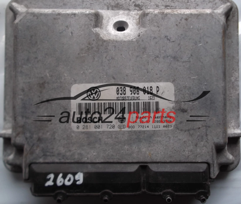 KOMPUTER STEROWNIK SILNIKA VW VOLKSWAGEN PASSAT 1.9 TDI AFN 038906018P, 038 906 018 P, BOSCH 0 281 001 720, 0281001720, DIESEL 1623, 28SA3504