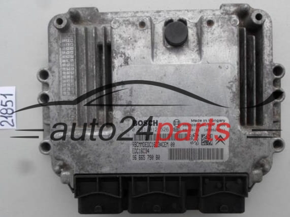 KOMPUTER STEROWNIK SILNIKA PEUGEOT 207 1.4 HDI BOSCH 0 281 012 526, 0281012526, 96 665 790 80, 9666579080, 9657699480 EDC16C34, 1039S24511