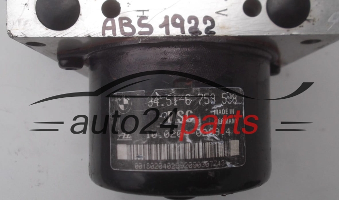 BOMBA HIDRAULICA Y CENTRALITA ABS BMW Z3 E46 34.51-6 753 598,  ATE 10.0204-0299.4, 10.0947-0806.3