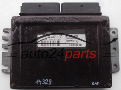 CALCULATEUR MOTEUR RENAULT SCENIC SIEMENS S110110004 A, S110110004A, 8200055742, 8200029658 