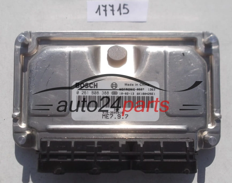 MOTORSTEUERGERÄT ECU STEUERGERAT DAIHATSU SIRION 1.3 BOSCH  0261B08388, MOTRONIC ME7.9.7