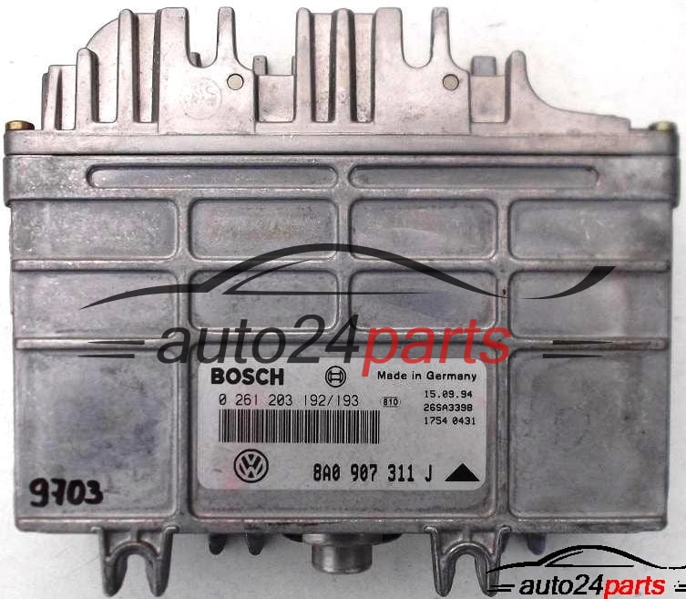 ECU CENTRALITA DE MOTOR SEAT TOLEDO CORDOBA, 1.6, BOSCH 0261203192/193, 8A0907311J