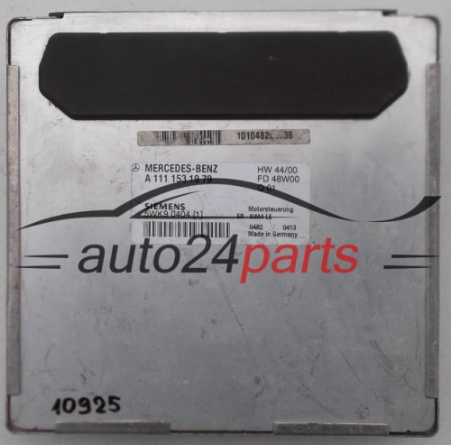 KOMPUTER STEROWNIK SILNIKA MERCEDES W208 CLK 230 2.4 A1111531979, 1111531979, A 111 153 19 79, 5WK90404, 5WK9 0404 - 