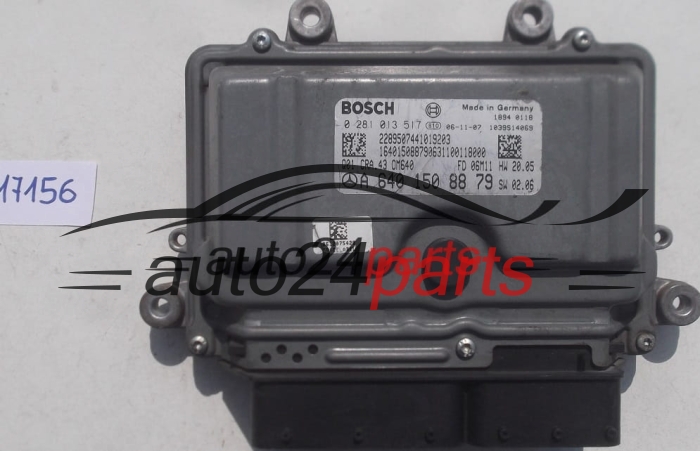 CALCULATEUR MOTEUR MERCEDES W169 A180 W245 B180 BOSCH 0 281 013 517, 0281013517, A 640 150 88 79, A6401508879