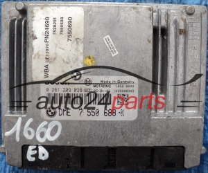 KOMPUTER STEROWNIK SILNIKA BMW 1 1,6 116 E87 BOSCH 0261209036, 0 261 209 036, DME 7 550 688 -01, 7550688, 7528291, 7550688, 7550690 - 