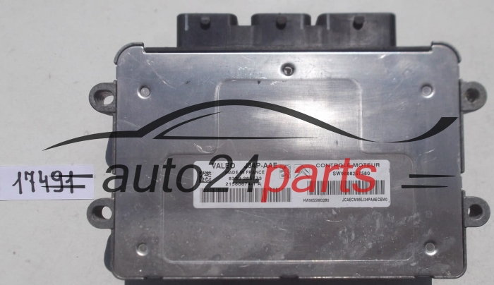 KOMPUTER STEROWNIK SILNIKA CITROEN PEUGEOT VALEO J34P-AAE, 21586674-1 A, 215866741A, SW9666257580