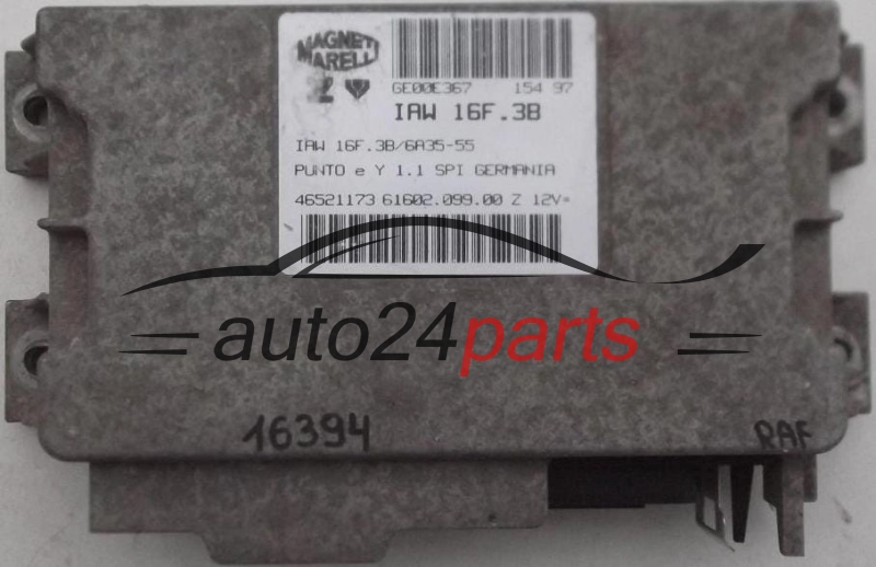 KOMPUTER STEROWNIK SILNIKA FIAT PUNTO 1.1 IAW 16F.3B
