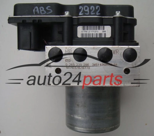 ABS POMPA I STEROWNIK BMW BOSCH 0 265 239 286, 0265239286, 34516768550-1, 345167685501, 0265951974