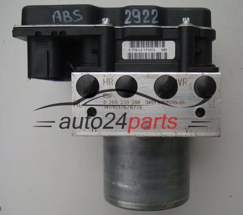 ABS POMPA I STEROWNIK BMW BOSCH 0 265 239 286, 0265239286, 34516768550-1, 345167685501, 0265951974
