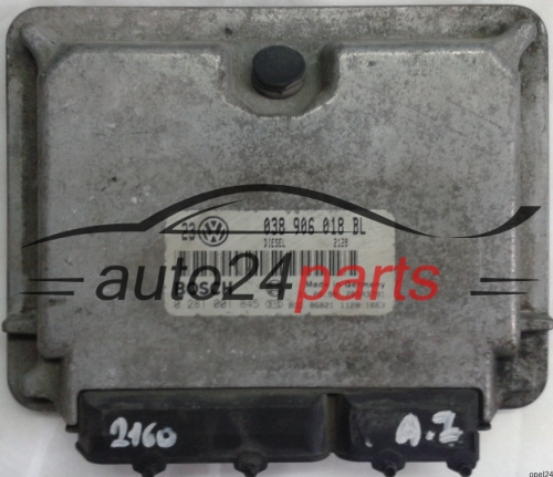 MOTORSTEUERGERÄT ECU STEUERGERÄT VW VOLKSWAGEN GOLF BORA 1.9 TDI 038906018BL, 038 906 018 BL, BOSCH 0 281 001 845, 0281001845, DIESEL 2128, 28SA3791