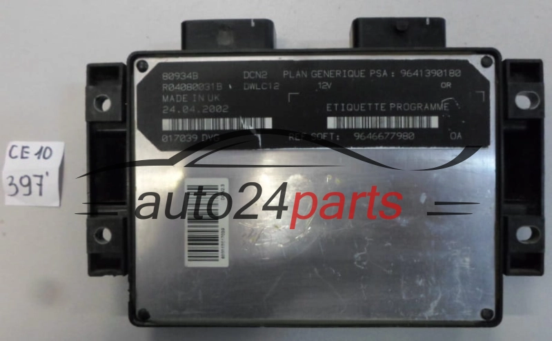 Sterownik silnika CITROEN PEUGEOT R04080031B 9646677980 - 397