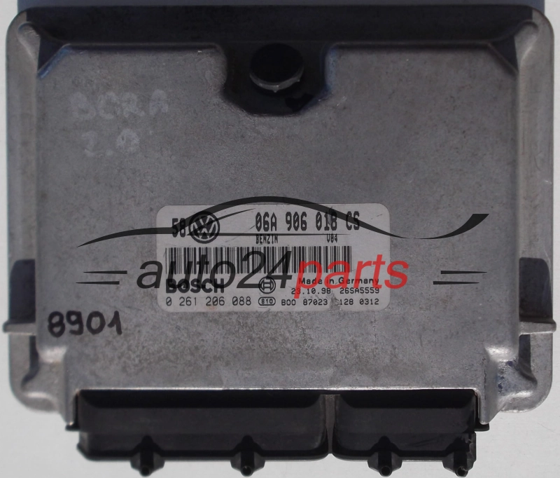 KOMPUTER STEROWNIK SILNIKA VW VOLKSWAGEN GOLF BORA 2.0 AQL 06A906018CS, 06A 906 018 CS, BOSCH 0261206088, 0 261 206 088 