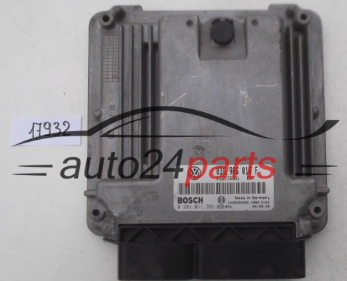 MOTORSTEUERGERÄT ECU STEUERGERAT SKODA OCTAVIA 2.0 TDI BOSCH 0 281 011 391, 0281011391, 03G 906 016 F, 03G906016F