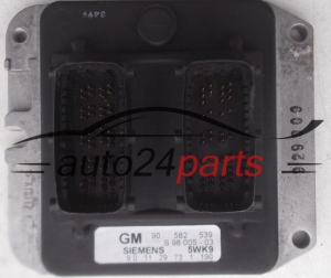 MOTORSTEUERGERÄT ECU STEUERGERÄT OPEL ASTRA ZAFIRA 1.8 X18XE1 SIEMENS 5WK9 1 190, 5WK91190, GM 90 582 539, 90582539 