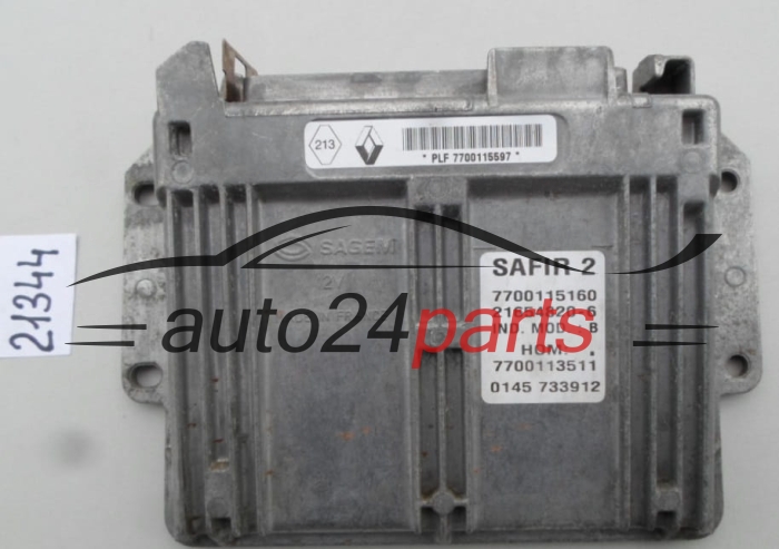 KOMPUTER STEROWNIK SILNIKA RENAULT CLIO 1.2 Sagem 21654820-6, 216548206, 7700115160, 7700113511 