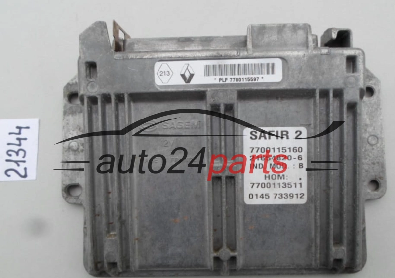 KOMPUTER STEROWNIK SILNIKA RENAULT CLIO 1.2 Sagem 21654820-6, 216548206, 7700115160, 7700113511 