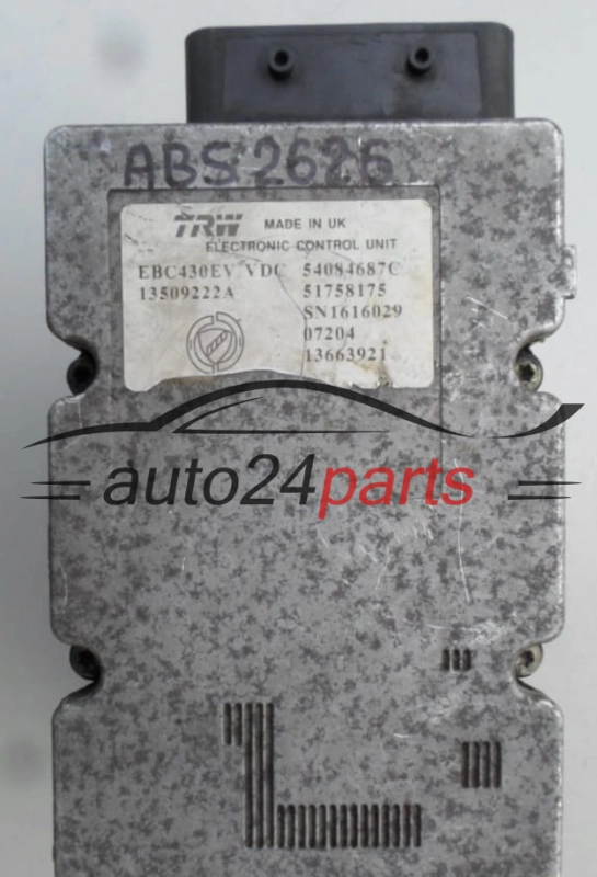 ABS POMPA ALFA ROMEO BRERA 159 54084687C, 51758175, 13309222A, 67282314, 54084687C