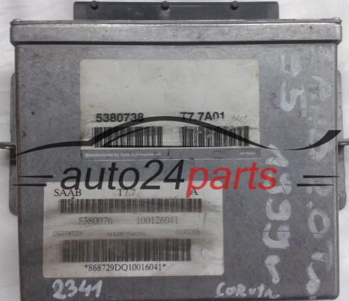 KOMPUTER STEROWNIK SILNIKA SAAB 9-5 2.0 5380738 5380076 09378729 9378729 T7.7A01 - 2341