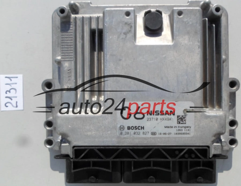 CALCULATEUR MOTEUR NISSAN QASHQAI 1.6 DCI BOSCH 0 281 032 827, 0281032827, 23710HX49A