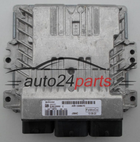 MOTORSTEUERGERÄT ECU STEUERGERÄT FORD C-MAX 1.6 TDCI Continental S180133002 C,  FoMoCo AV61-12A650-YC, SID807EVO