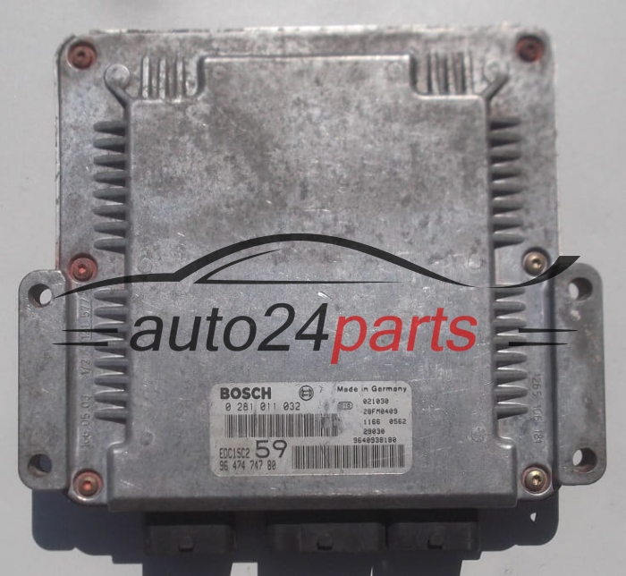MOTORSTEUERGERÄT ECU STEUERGERÄT  CITROEN PEUGEOT 2.0 HDI BOSCH 0 281 011 032,  96 474 747 80