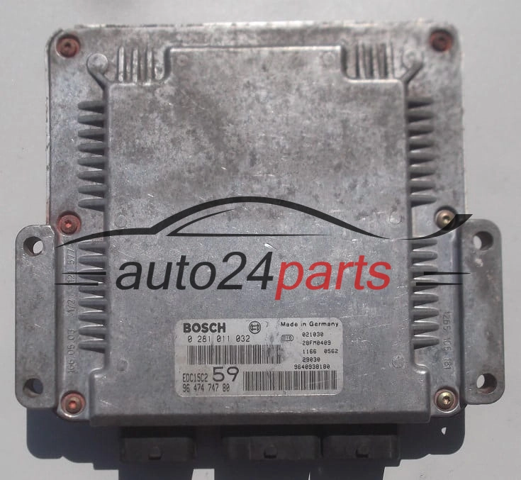MOTORSTEUERGERÄT ECU STEUERGERÄT  CITROEN PEUGEOT 2.0 HDI BOSCH 0 281 011 032,  96 474 747 80