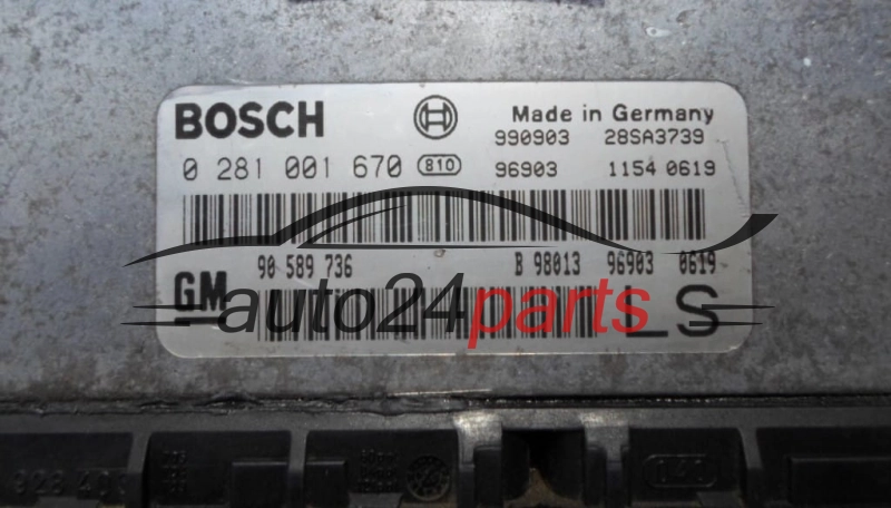 Calculateur Moteur OPEL 1.7 DTL GM 90 589 736 LS