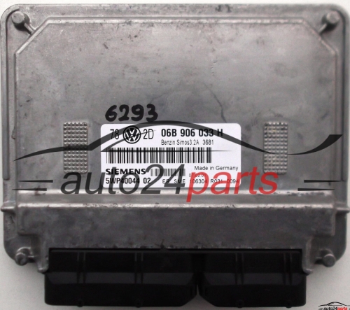 calculateur moteur pour vw volkswagen passat 2.0 VW VOLKSWAGEN PASSAT 2.0 AZM SIEMENS 5WP40044 02, 06B 906 033 H, 06B906033H 