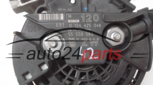 ALTERNATOR 2.0 OPEL VECTRA BOSCH 0124425048, 55559583 ZW, 120A