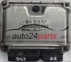 ECU CENTRALITA DE MOTOR VW VOLKSWAGEN GOLF 1.9 TDI ATD 038906019FF, 038 906 019 FF, BOSCH 0 281 010 662, 0281010662, DIESEL EDC15P+ 1449, 28SA5372