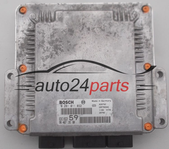 MOTORSTEUERGERÄT ECU STEUERGERÄT  CITROEN PEUGEOT 2.0 HDI BOSCH 0 281 011 032,  96 467 191 80