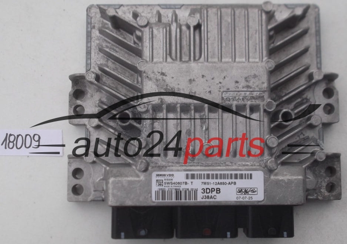 KOMPUTER STEROWNIK SILNIKA FORD  SIEMENS VDO 5WS40607B-T,  FoMoCo 7M51-12A650-APB
