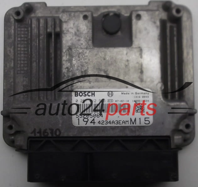 KOMPUTER STEROWNIK SILNIKA FIAT CROMA 1.9 JTD BOSCH 0281012963, 55205064