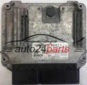 MOTORSTEUERGERÄT ECU STEUERGERÄT VW VOLKSWAGEN POLO 1.9 TDI 03G906013M, 03G906013, BOSCH 0 281 013 442, 0281013442, DIESEL EDC17U01, 1039S20438