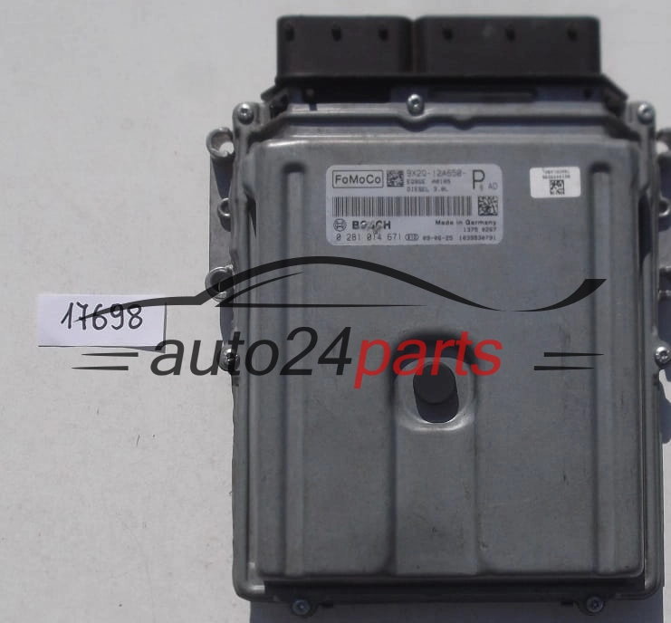 KOMPUTER STEROWNIK SILNIKA JAGUAR XJ 351, LAND ROVER 3.0 D, BOSCH 0 281 014 671, BOSCH 0281014671, 9X2Q-12A650-P, 9X2Q12A650P
