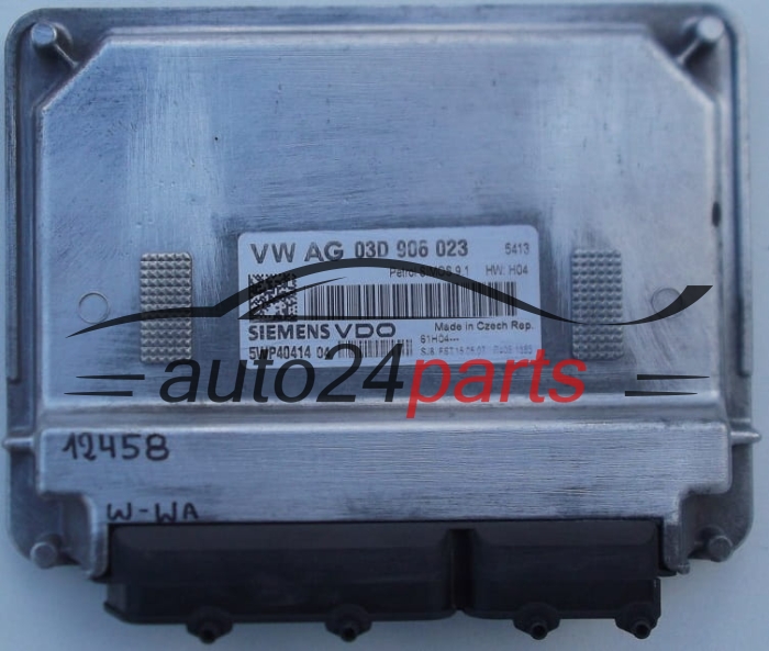 CENTRALITA DE MOTOR VW VOLKSWAGEN POLO 1.2 03D 906 023, 03D906023, SIEMENS VDO 5WP40414 04