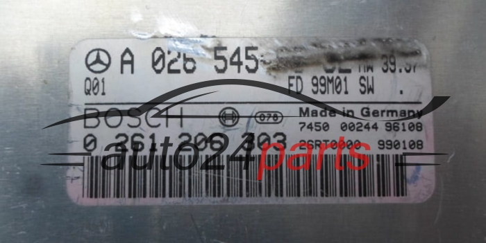 KOMPUTER STEROWNIK SILNIKA MERCEDES ML W163 BOSCH 0 261 206 303, 0261206303, A0265456932