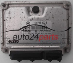 KOMPUTER STEROWNIK SILNIKA VW VOLKSWAGEN LUPO 6X1 1.0, BOSCH 0 261 204 911, 0261204911, 030 906 032 E, 030906032E