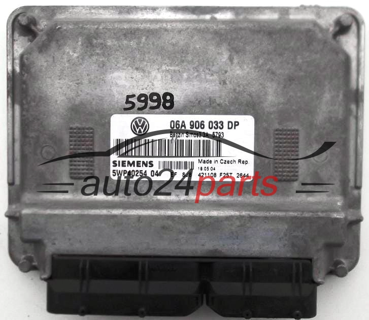 Sterownik silnika VW VOLKSWAGEN BEETLE 1.6 SIEMENS 5WP40254 06A906033DP -