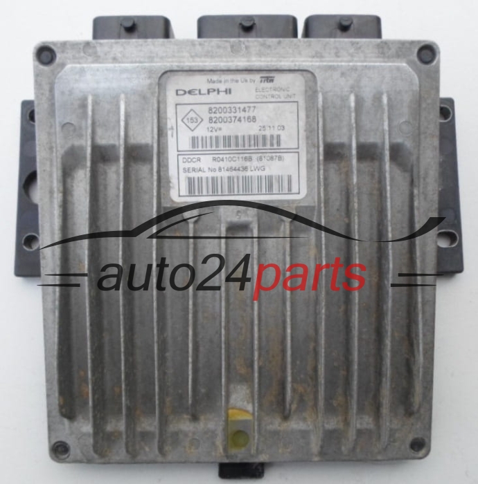 MOTORSTEUERGERÄT ECU STEUERGERÄT  RENAULT 1.5 DCI Delphi R0410C116B, 8200331477, 8200374168