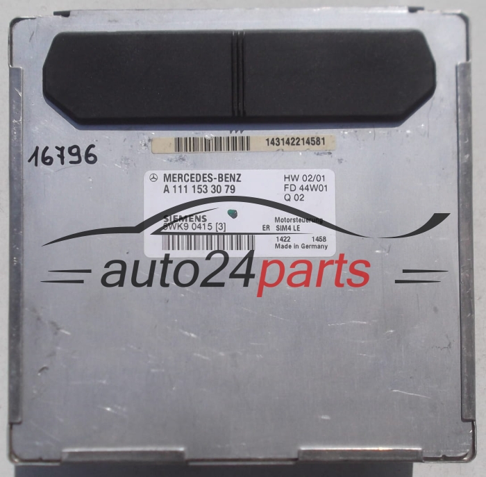 ECU CENTRALITA DE MOTOR MERCEDES W210 E200 SIEMENS 5WK9 04153 5WK90415, A 111 153 30 79, 1111533079, A1111533079, SIM4 LE