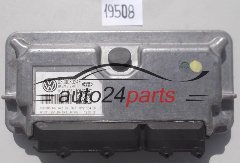 KOMPUTER STEROWNIK SILNIKA VOLKSWAGEN POLO MAGNETI MARELLI IAW 4HV.F, IAW4HVF, 03C 906 024 F