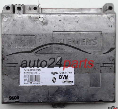 MOTORSTEUERGERÄT ECU STEUERGERAT RENAULT CLIO 1.2, SIEMENS S101729103 H, S101729103H, HOM7700851758, 7700864476