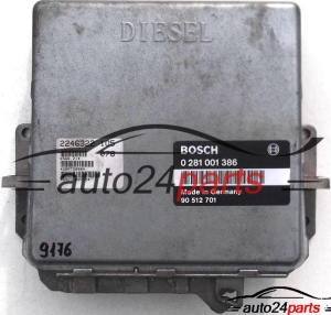 MOTORSTEUERGERÄT ECU STEUERGERAT OPEL OMEGA B 2.5 TD, BOSCH 0 281 001 386, 0281001386, 90 512 701, 90512701 